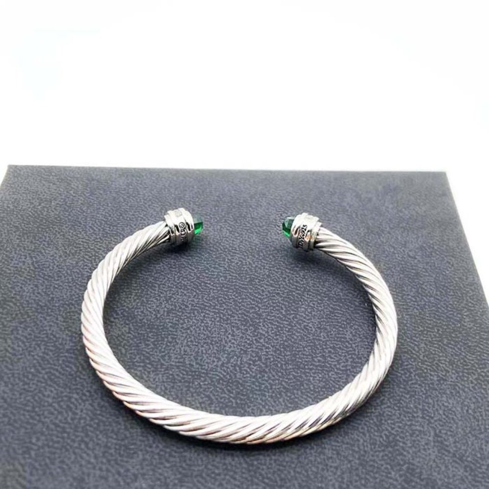 David Yurman sterling silver and diamond pavé bracelet